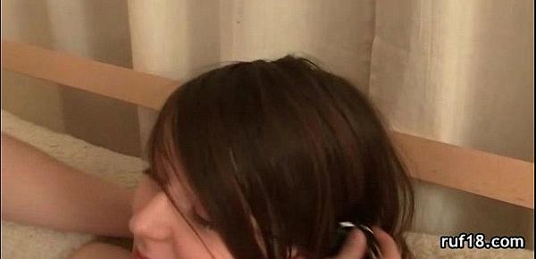 teen with nice butt gets her ass rammed really hard